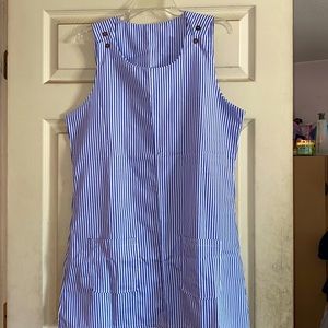 Blue and white Striped dress